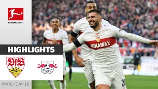 Undav amp VfB Spectacular  VfB Stuttgart  RB Leipzig 52  Highlights  MD 19  Bundesliga 2324 [upl. by Nee529]