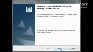 How to use Sonys Memory Card Data Recovery Software [upl. by Aguayo]