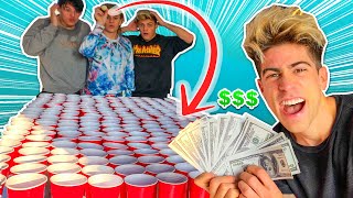 TIRAMOS PELOTAS A VASOS Y GANAMOS DINERO  CHALLENGE [upl. by Towland]