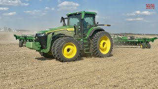 JOHN DEERE 8R 410 Tractor amp DB60 Planter [upl. by Nevear]