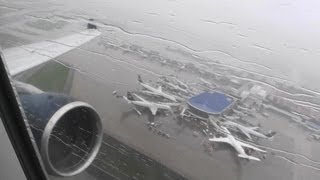 Incredible HD A330300 Takeoff From Charlotte In A Heavy Rainstorm [upl. by Basile]