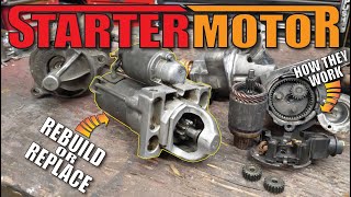 HOW to REBUILD Starter Motors and HOW they Work [upl. by Gage]