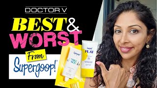 Doctor V  Best amp Worst Of Supergoop Sunscreen  Skin Of Colour  Brown Or Black Skin [upl. by Marcelline]