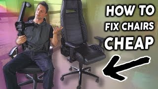 How to Fix a Broken Gaming Chair for CHEAP [upl. by Enirehtakyram]