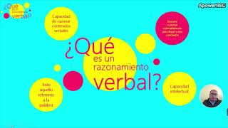 ¿Qué es un razonamiento verbal [upl. by Nader504]