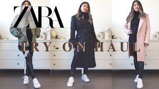 ZARA COAT HAUL  Fall Winter 2021 [upl. by Nylodnarb]