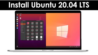 How to Dual Boot Ubuntu 2004 LTS and Windows 10  2020 [upl. by Di]