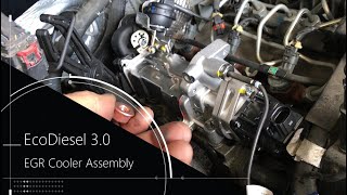 EcoDiesel 30 EGR Cooler Replacement Ram Jeep [upl. by Ingraham425]