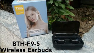 TWS BTHF95 True Wireless Earbuds With Powerbank [upl. by Mendes336]