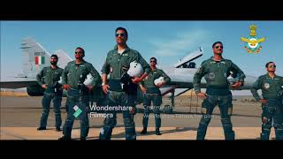 Indian Air Force Song with lyrics [upl. by Pisarik]