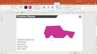 Freeform Shapes Advanced PowerPoint Tutorial [upl. by Kimble]