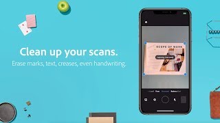 Clean up scanned documents in Adobe Scan from Adobe Acrobat [upl. by Johnathon]