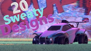 20 SWEATY Octane Designs in Rocket League [upl. by Lucey884]