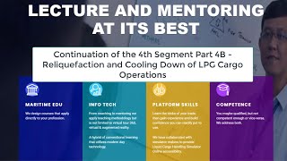 LPGC Ship Cargo Operations Part 4B  Cooling Down amp Continuation of Reliquefaction Optn Lecture [upl. by Nnylrac]