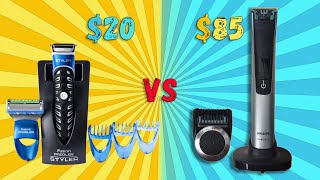 ► Gillette VS Philips trimmers  stylers compare  4K Fusion Proglide Styler VS OneBlade qp652020 [upl. by Ylrebmek]