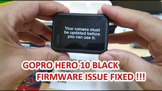 GOPRO HERO 10 FIRMWARE PROBLEM FIXED  BOOTLOOP FIXED [upl. by Adnim997]