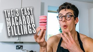 3 Easy Macaron Fillings  Topless Baker [upl. by Dannon]