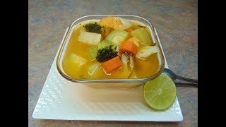 Caldo de verduras Rico y Facil [upl. by Twelve]