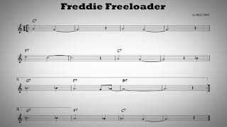 Freddie freeloader  Play along  Bb instruments [upl. by Ibok]