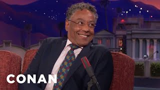 Giancarlo Espositos Craziest ComicCon® Fan Encounter  CONAN on TBS [upl. by Yenruogis]