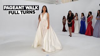 Pageant Runway Walk  How To Do Full Turns At Your Beauty Pageant  Tips And Training [upl. by Eceerehs523]