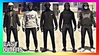 Top 5 Best Easy To Make Male Tryhard Outfits GTA Online [upl. by Arik]