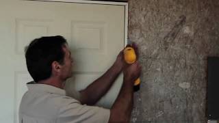 How to Install a PreHung Door  EZHang [upl. by Yatnwahs]