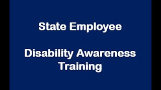 Disability Awareness Training [upl. by Yud]