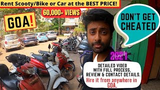 BIKE RENTAL IN GOA  RENT A CARS IN GOA  MADGAON  VASCO DE GAMA  GOA 2021  AMRIT SHARAN [upl. by Mulcahy]