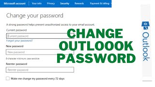 Change Outlook Email Password [upl. by Etiuqal]