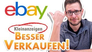 BESSER VERKAUFEN AUF ebay Kleinanzeigen 💸 [upl. by Chubb]