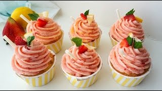 Strawberry Lemonade Cupcakes [upl. by Spatola60]