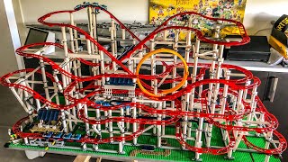 Lego Roller Coaster 10261 MOC with Looping [upl. by Nilyad]