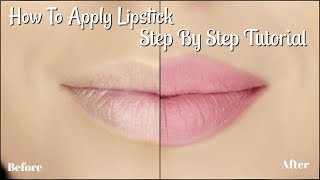 How To Apply Lipstick Tutorial  5 Easy Steps  Liquid Lipstick [upl. by Custer361]