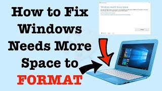 How to Fix Windows Needs More Space to Reset  How To Format HP Stream  NexTutorial [upl. by Alexandre]