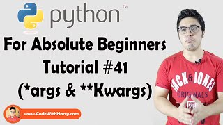 args and kwargs In Python  Python Tutorials For Absolute Beginners In Hindi 41 [upl. by Oravla845]