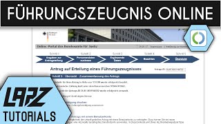 Führungszeugnis online beantragen  Tutorial [upl. by Joashus843]