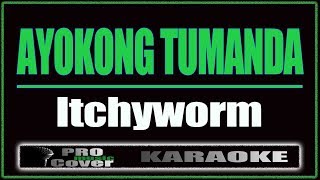 Ayokong Tumanda  Itchyworms KARAOKE [upl. by Olrak141]