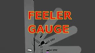 FEELER GAUGE  How To Use A Feeler Gauge [upl. by Carole541]