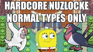 Pokémon Emerald Hardcore Nuzlocke  Normal Type Pokémon Only No items No overleveling [upl. by Ahsilahk]