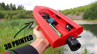 3D Printed RC Boat with JET PROPULSION [upl. by Afatsom]