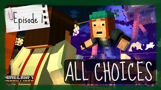 Minecraft Story Mode  ALL CHOICES  Episode 1 [upl. by Giltzow463]