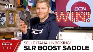 Selle Italia SLR Boost Road Bike Saddles  GCN Tech Unboxing [upl. by Mailiw]