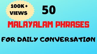 50 Malayalam Phrases amp words for Daily ConversationFluent in MalayalamMalayalam words [upl. by Omer]