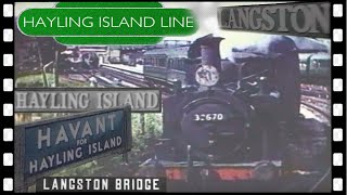 HAYLING ISLAND BRANCH steam train ride 1960 [upl. by Massingill]