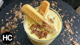 Zabaglione Italian Thick Custard with Chocolate Wafers Halal Chef [upl. by Lavinia]