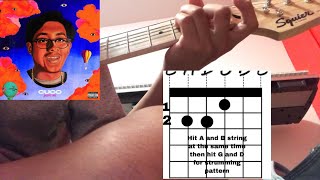 Cuco Hydrocodone Guitar Tutorial [upl. by Nodnal]