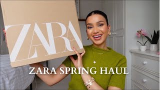 NEW IN ZARA HAUL  SPRING 2025 [upl. by Hcone529]