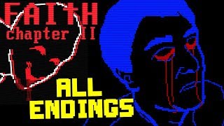 FAITH  Chapter II  Retro Horror  ALL ENDINGS  FULL PLAYTHROUGH Manly Lets Play [upl. by Wertz181]