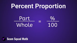 Percent Proportion [upl. by Aneleve]